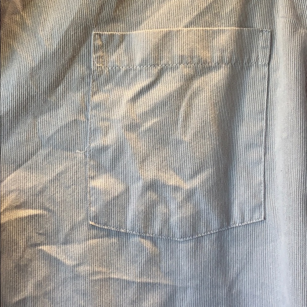 Geoffrey Beene micro-striped grey button down